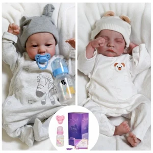 Muñecas Reborn Reales Realistas Bebé Niña/Niño/Gemelos Vinilo Silicona Recién Nacido Muñeca Regalos - Imagen 1 de 22