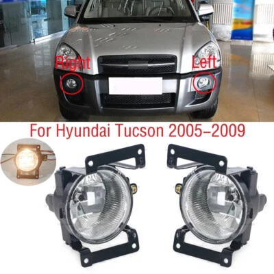 1Pair For 2005-2012 Hyundai Tucson Front Driving lamp Fog Light Driver&Passenger Foto 1 de 4
