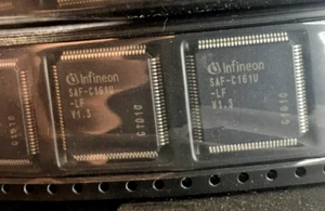 SAF-C161U-LF V1.3 Infineon 16-Bit Embedded C161 MCU 36 MHz 3 KB RAM 56 I/O 100TQ - Picture 1 of 2