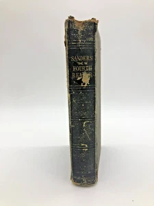 Antique 1856 Book Sanders New Fourth Reader School Instruction Elocution USA - Picture 1 of 11