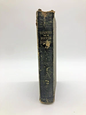 Antique 1856 Book Sanders New Fourth Reader School Instruction Elocution USA - Image 1 of 4