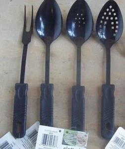 ELIGE PAR DE HORQUILLA DE TALLA DE BARBACOA CON CUCHARA RANURAS SIN PEGAMENTO HECHA EN EE. UU. - Imagen 1 de 5