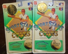 BRAND NEW •1990 SPORTS STARS COLLECTORS COINS • ROBIN YOUNT• KEVIN MITCHELL 