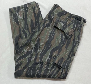 Vertical Tiger Stripe Men's Camouflage Battle Fatigue Cargo Trousers Size XL - Picture 1 of 17