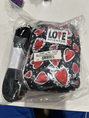 NWT Brighton💎 Hearts a Flutter Utility Bag Crossbody    TAGS  Brand New - Image 1 of 2