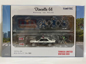 Tomica Limited Vintage Neo Tomytec Diocolle 64 Carsnap 16a Nissan Skyline Police