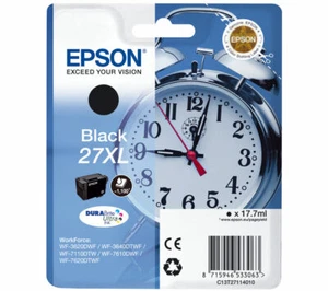 C13T27114010 Schwarz Drucker Tintenpatrone Wecker Epson 27XL Serie - Bild 1 von 1