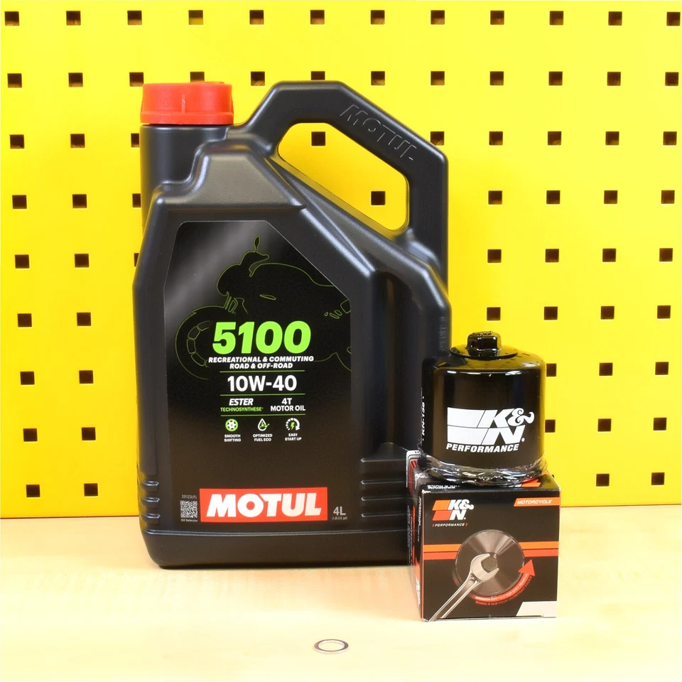 Ölwechselset Öl K&N Ölfilter Motul 5100 10w40 Für: Suzuki GSX-R 750 Srad GSXR W - Bild 1 von 1