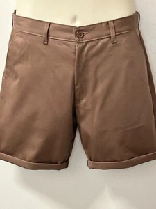 Pantalones cortos chinos BOOHOO MAN para hombre 100 % algodón calce ajustado 7 colores tallas 28-36 - Imagen 1 de 29