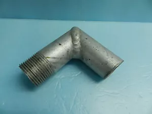 1" - 5086 MARINE ALUMINUM CUSTOM 90' PIPE FITTING ELBOW, Sch 40, WELD x THRD. - Picture 1 of 3