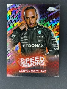 2024 Topps Chrome Formula 1 Speed Demons #SD-6 Lewis Hamilton Logofractor - Picture 1 of 3