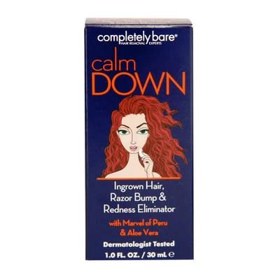 Completamente Desnudo Calma ABAJO Cabello Encarnado, Maquinilla de Afeitar Antigolpes y Enrojecimiento Eliminador 1FL OZ Foto 1 de 4