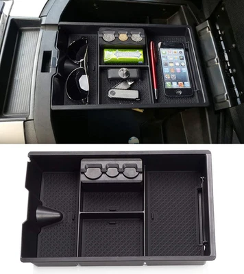 🌟 Reposabrazos Central Caja Bandeja de Almacenamiento Organizador Para Dodge Ram 1500 2009-2020 Negro Foto 1 de 4