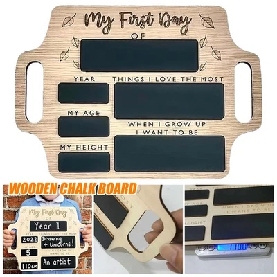 Personalised First Day of School Starting Sign Board, Back to School 1st Day - image 1 of 4