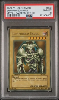 Yu-Gi-Oh! Summoned Skull MRD-003 1st Edition PSA 8 Faded Misprint - Image 1 of 2
