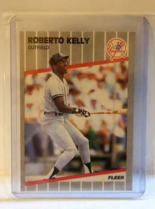 1989 Fleer #56 Roberto Kelly 2nd Year New York Yankees - Picture 1 of 2