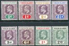 (81) 8 VERY GOOD 1904 EDVII VIRGIN ISLANDS TO 2/6 M.MINT SG54 - SG61
