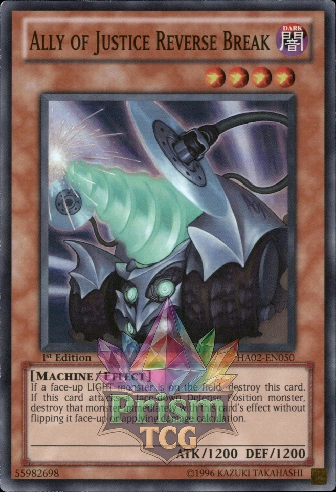 1st ed Ally of Justice Reverse Break super rare HA02-EN050 Yugioh - Image 1 of 1