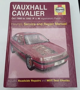 Vauxhall Cavalier 1988 TO 1995 F to N Petrol Haynes Service and Repair Manual - Picture 1 of 1