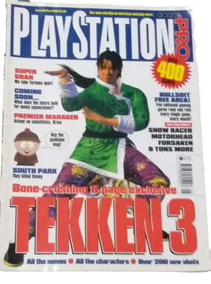 Playstation Pro Magazine 20 Tekken 3 South Park Xmen Dark Omen Gex 3d FreePost - Image 1 of 3