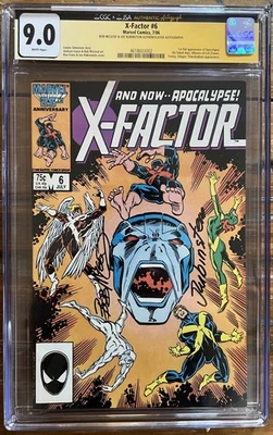 X-Factor # 6 CGC X JSA Series CGC 9.0 Bob McLeod And Joe Rubinstein Signatures! - Image 1 of 2