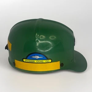 Turris Coal Mine MSA Comfo-Cap Hard Hat grün gelb gebrochener Riemen - Bild 1 von 10