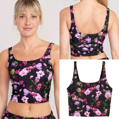 Old Navy Women’s Light Support PowerSoft Longline Sports Bra Size XS Small M 2X - Image 1 of 4