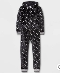 Girls' Stars Union Suit - art class™ Black 6/6X - Picture 1 of 4