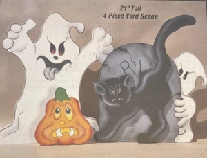 Vintage Rare Workshoppe Originals GHOSTLY SPIRITS Tole Painting 1993 Pattern #HH 451 - Bild 1 von 3