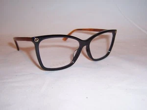 NEU GUCCI BRILLE GG 0025O 003 SCHWARZ HAVANA 56mm RX ORIGINAL 0025 - Bild 1 von 7