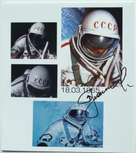 ALEXEI LEONOV Signed Spacewalk Photograph First Man Walk in Space Authentic - Picture 1 of 4
