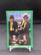 1990 Broder Green Border #NNO Jose Canseco Mark McGwire Bash Blues Bros CW568