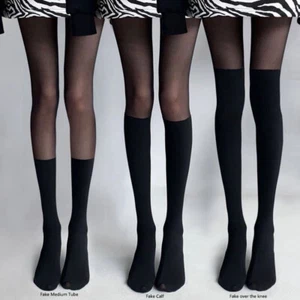 Women Sexy Pantyhose Socks Over Knee Tights Patchwork Stockings Hosiery Hot - Bild 1 von 17