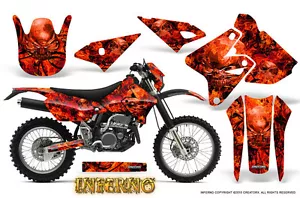 KIT DE GRÁFICOS SUZUKI DRZ400S Z400 E CREATORX CALCOMANÍAS FUEGO RNP - Imagen 1 de 1