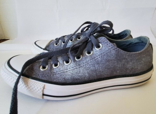 Sneakers basse Converse donna All Star Chuck Taylor 545025F grigio metallizzato taglia 7