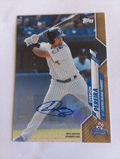 Everson Pereira Autographed 2020 Topps Gold Rookie card 44/50