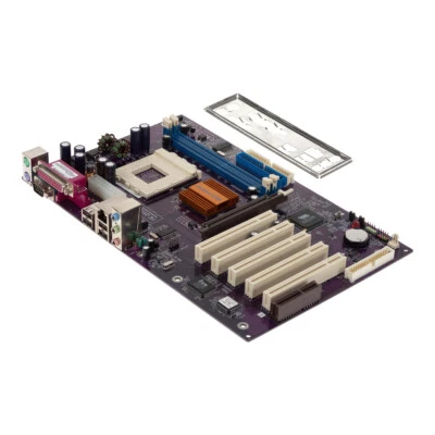 Motherboard ECS K7VTA3 6.0 Socket 462 Via KT333 VT8235 2x DDR 5x PCI AGP Cnr Ide - Image 1 of 3
