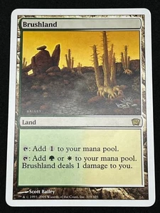 Magic the Gathering MTG Brushland Land 9th Edition Rare - Bild 1 von 2