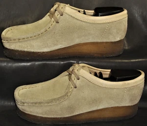 Clarks Original Wallabee women's tan suede casual desert oxford shoes size US 6M - Picture 1 of 7