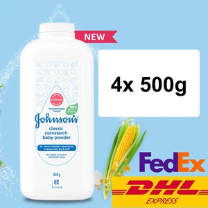 4x 500g Johnson's Baby Powder Clásico Almidón de Maicena Talco Paquete Original Talco - Imagen 1 de 9