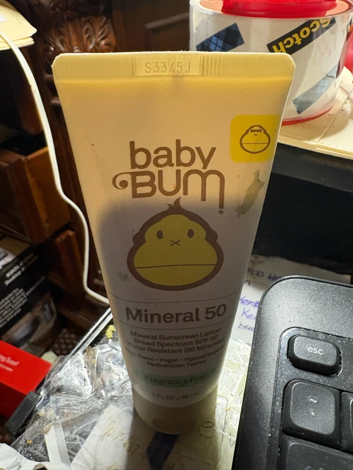 Sun Bum Baby Mineral Protector Solar Loción Amplio Espectro FPS 50 3oz Exp 12/25 *NUEVO* Foto 1 de 1