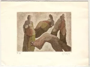 MICHEL GIRAUD: Neujahrsgraphik P. F. 1966 - Imagen 1 de 1