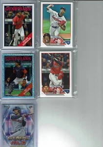 2023 Topps Baseball Series 1 & 2 Cleveland Guardians Team Set (26) Base Cards ++ - Picture 1 of 5