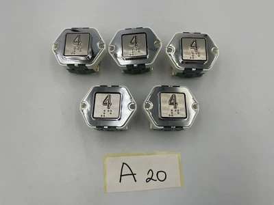 5 PCS DEWHURST No.4 Elevator Push Button C2US 24V - Image 1 of 4