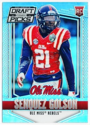 2015 Prizm Draft Picks - Senquez Golson - Ole Miss Rebels - SILVER - RC - #237 - Image 1 of 2
