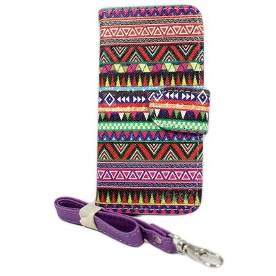 Новый ELEGANI Tribal веганский PU кожаный iPhone 5/5с/SE бумажник магнитные застежки чехол  - Изображение 1 из 4