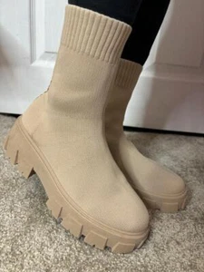 Mujeres Calcetín Tobillo Damas Invierno Media pantorrilla Cómodo Tacón Grueso Zapatos Botas - Imagen 1 de 14