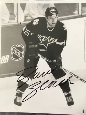 Foto autógrafa de Dave Gagner estrellas de Dallas Foto 1 de 3