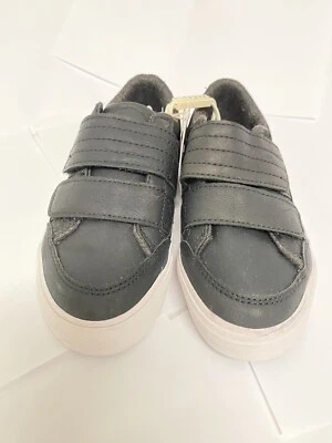 New ZARA Navy Blue Little Kid SNEAKERS  boys WITH ADHESIVE STRAPS USA 10.5 - Image 1 of 4