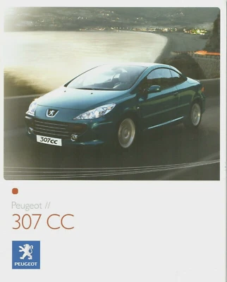 Peugeot 307 CC Coupe Cabriolet 2006-07 UK Market Sales Brochure S Sport  - Image 1 of 3